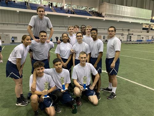 Cadets at PT Competition 